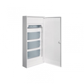 Hager 48 mod. virštinkinis skydelismed metalinėmis durelėmis VOLTA VA48NWB