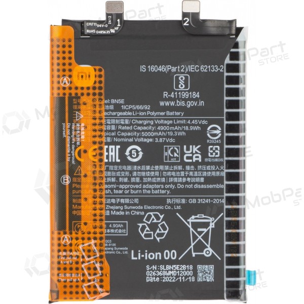 Xiaomi Redmi Note 12 Pro+ batteri, ackumulator (BP4J) (original)
