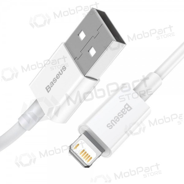 USB kabel Baseus Superior Lightning 2.4A 0.25m (vit) CALYS-02