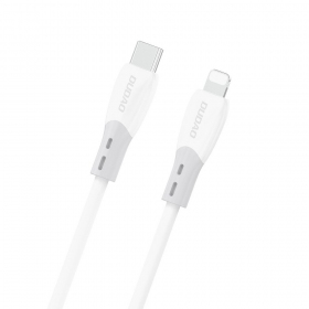 Lightning-kabel Dudao L25SX USB-C till Lightning 2 m 30 W vit
