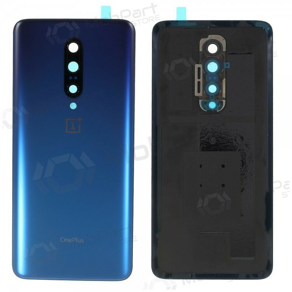 OnePlus 7 Pro baksida / batterilucka blå (Nebula Blue) (begagnad grade C, original)