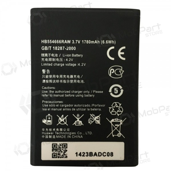 Huawei E5375, EC5377, E5373, E5356, E5351, E5330, EC5377U-872 modem batteri, ackumulator (HB554666RAW)