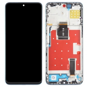 Huawei Honor X8a, Honor 90 Lite skärm (svart) (med ram) (Premium)