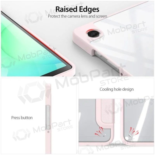 Samsung Galaxy Tab A9 Plus 11.0, A11 Plus 11.0 fodral - Dux Ducis Toby (rosa)
