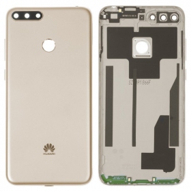 Huawei Y6 Prime 2018 baksida / batterilucka (guld) (begagnad grade B, original)