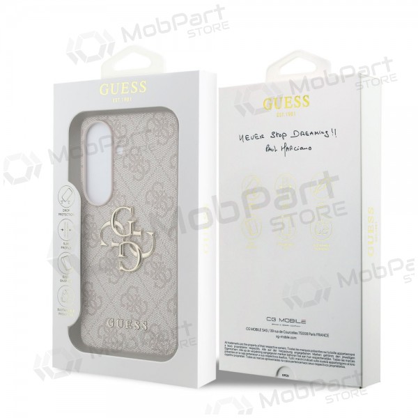 Samsung Galaxy S26 fodral - Guess PU 4G Metal Logo (rosa)