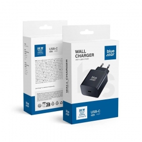 Telefonladdare Blue Star TFB-TC-20WPD 20 W USB-C svart
