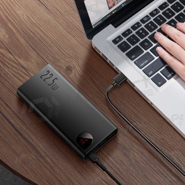 Powerbank Power Bank Baseus Adaman 22.5W 20000mAh + Type-C 0.3m svart PPAD070101