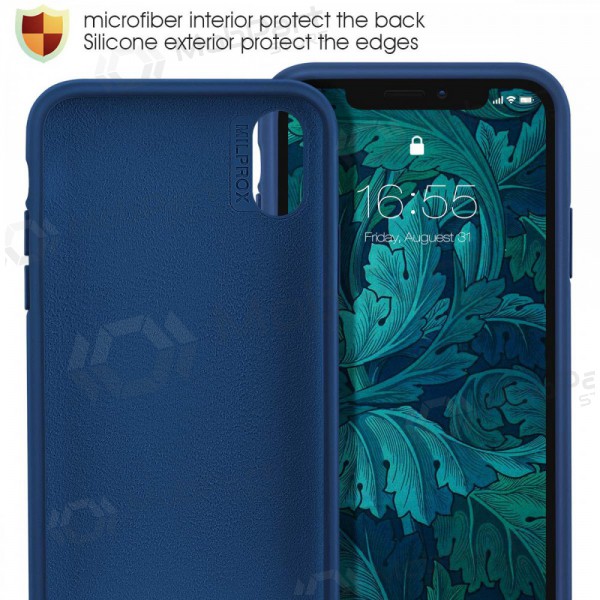 Apple iPhone 13 mini fodral -Liquid Silicone- 1.5mm (mörkblå)