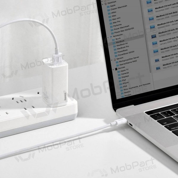 USB kabel Baseus Superior iš USB į Type-C 66W 2.0m vit CATYS-A02