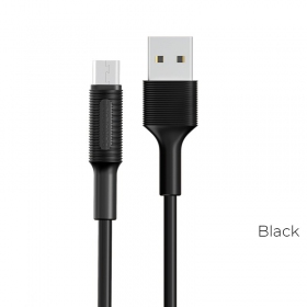 USB kabel Borofone BX1 microUSB 1.0m (svart)