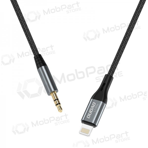 Ljudkabel Dudao L11Pro Lightning till 3.5 mm 1 m svart
