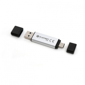 USB-minne Platinet 32GB OTG USB 3.0 + Type-C (silver)