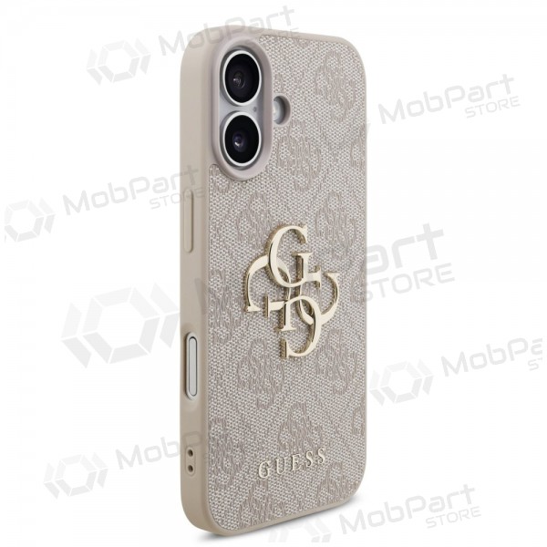 Apple iPhone 17 fodral - Guess PU 4G Metal Logo (rosa)