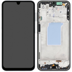 Samsung Galaxy A26 5G skärm (svart) (med ram) (original)