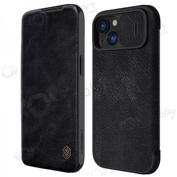 Apple iPhone 14 Pro fodral „Nillkin Leather“ (svart) Apple iPhone 14 Pro fodral „Nillkin Leather“ (svart)