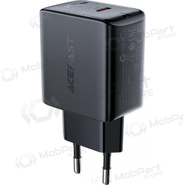 Laddare buitinis Acefast A1 PD20W USB-C svart