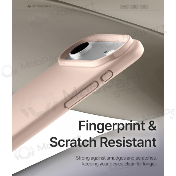 Apple iPhone Air fodral Mercury "Pure Magsafe Silicon Case" (rosa sand)