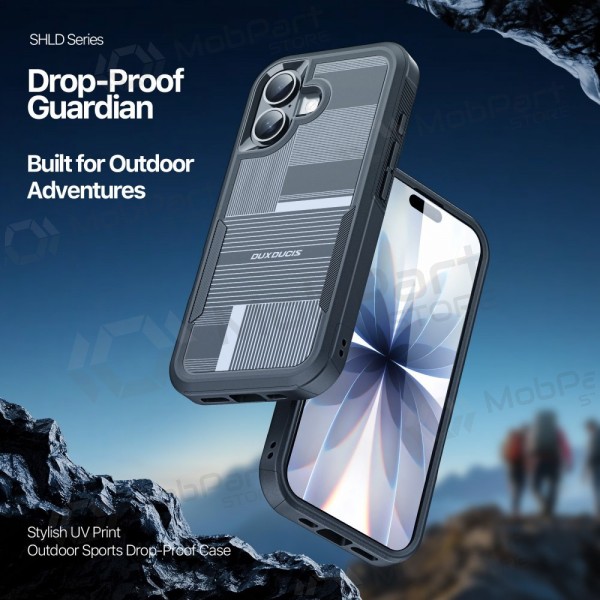Apple iPhone 17 fodral - Dux Ducis Shld - svart (Contour Pattern)