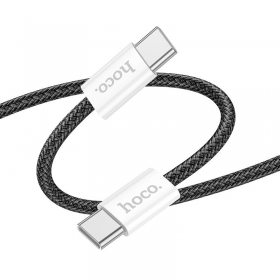 USB kabel Hoco X104 60W USB-C to USB-C 2.0m svart