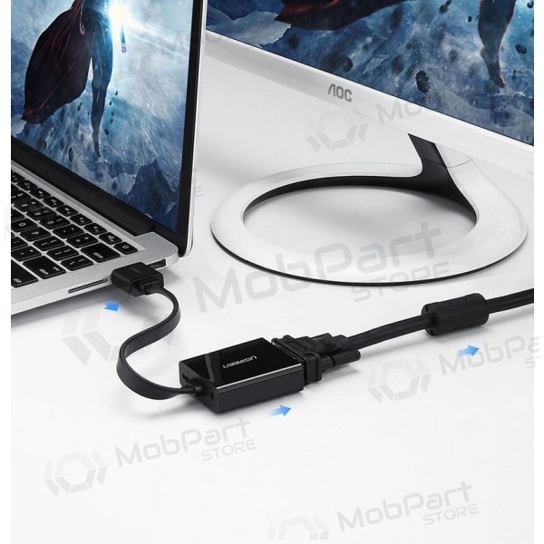 Adapter Ugreen MM103 HDMI till VGA svart