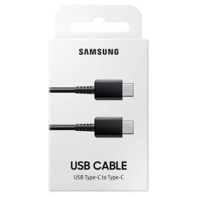 USB kabel original Samsung EP-DA705 Type-C-Type-C 1.0m förpackningen innehåller svart