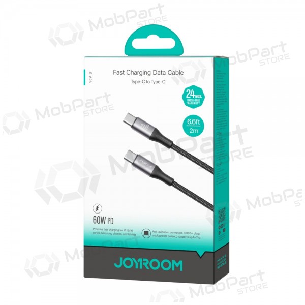USB kabel Joyroom S-A28 USB-C to USB-C 60W 2.0m svart