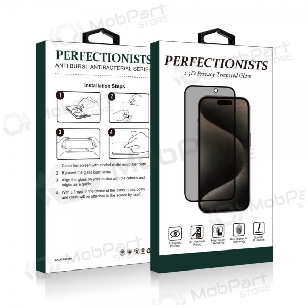 LCD apsauginis stikliukas 2.5D Privacy Perfectionists Samsung A366 A36 5G svart