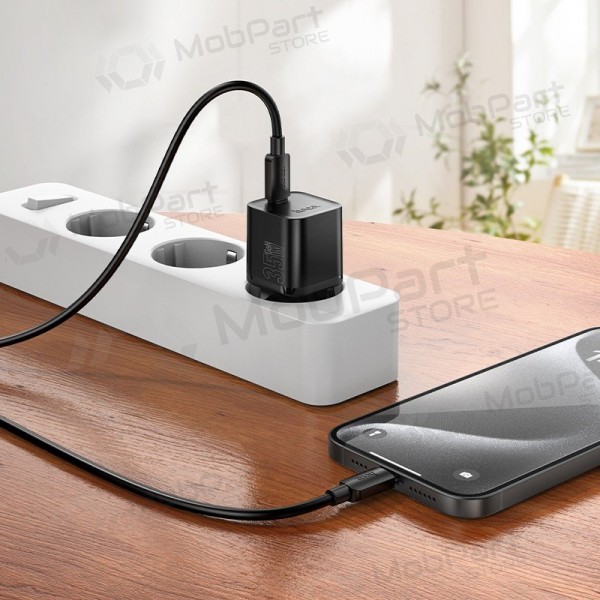 Telefonladdare Hoco N66 35 W GaN USB-C vit