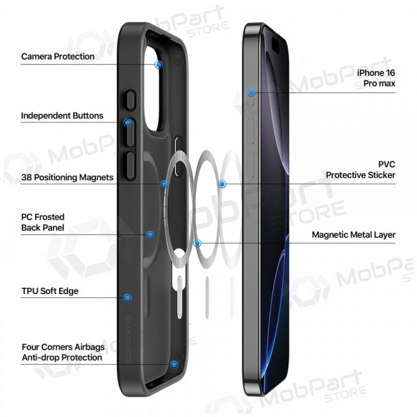 Apple iPhone 16 Pro Max fodral - Dux Ducis Yind (svart)