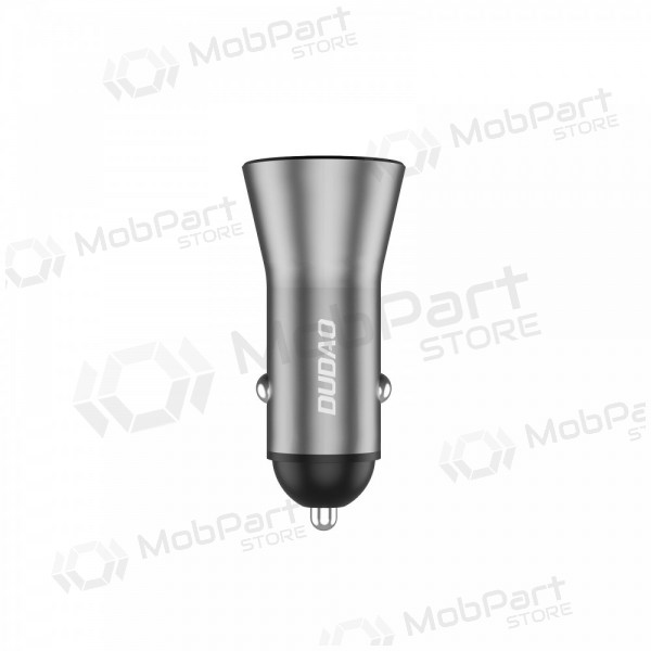 Dudao R4Max 55 W USB-C + USB-A billaddare, grå