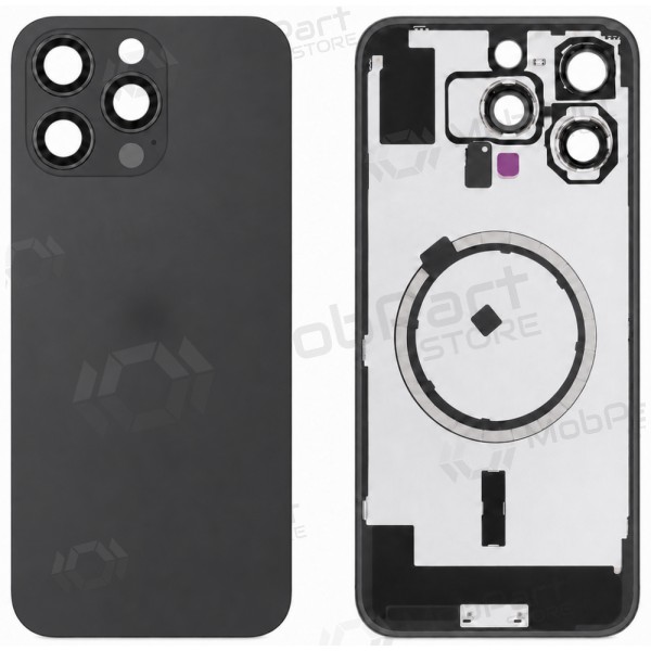 Apple iPhone 16 Pro Max bakstycke (svart) (Premium)