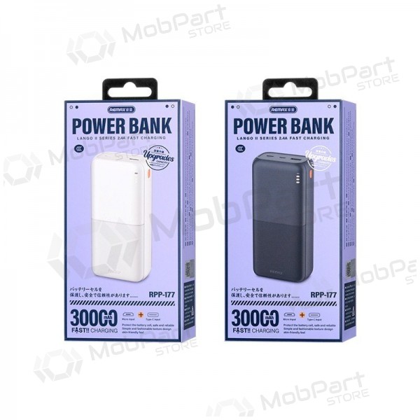 Powerbank Power Bank Remax RPP-177 12W 30000mAh svart