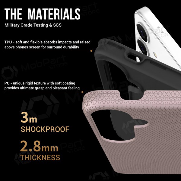 Mobilskal / fodral Perfectionists Triangle Case Samsung S721 S24 FE rožinio aukso Mobilskal / fodral Perfectionists Triangle Case Samsung S721 S24 FE rožinio aukso