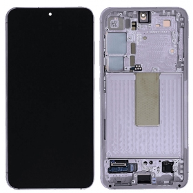 Samsung Galaxy S23 skärm (levandos) (med ram) (original)