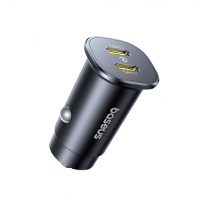 Billaddare Baseus GoTrip 2xUSB-C 30W svart C00072300123-01