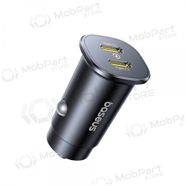 Billaddare Baseus GoTrip 2xUSB-C 30W svart C00072300123-01