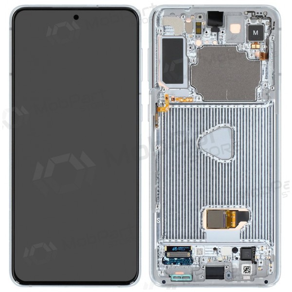 Samsung Galaxy S21+ skärm (silver) (med ram) (original)