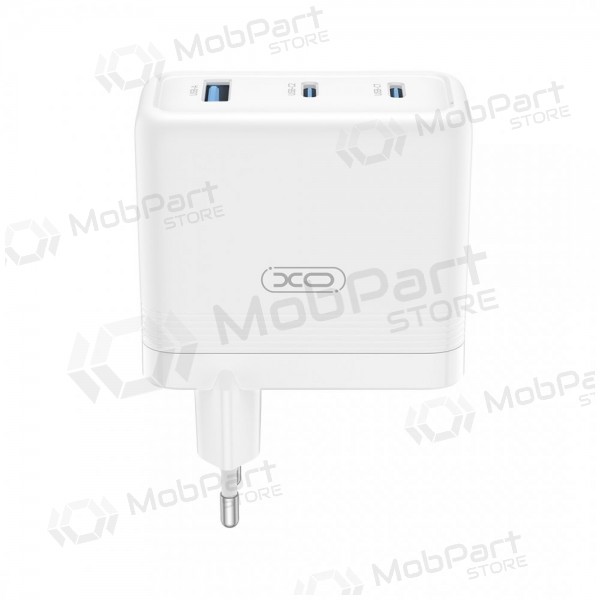 Telefonladdare XO CE35 100 W 2x USB-C + USB-A vit