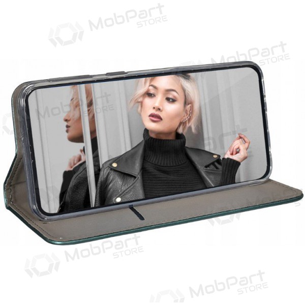 Samsung A135 Galaxy A13 4G fodral - Smart Magnetic (mörkgrön)
