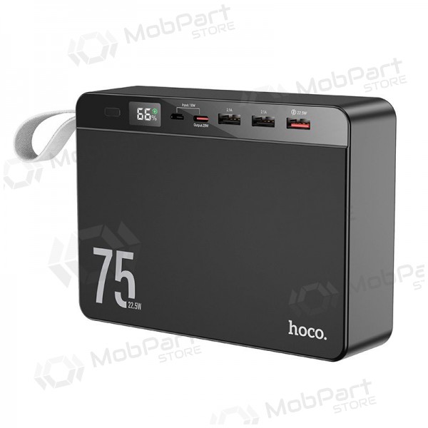 Powerbank Power Bank Hoco J94 Overlord 22.5W 75000mAh svart Powerbank Power Bank Hoco J94 Overlord 22.5W 75000mAh svart