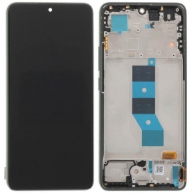 Xiaomi Poco M7 Pro skärm (svart) (med ram) (original)