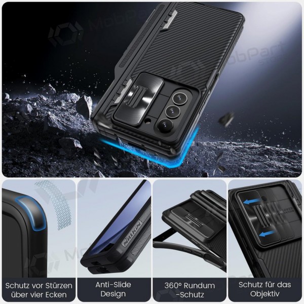 Samsung Galaxy Z Fold4 mobilskal „Nillkin CamShield Pro“ (svart) Samsung Galaxy Z Fold4 mobilskal „Nillkin CamShield Pro“ (svart)