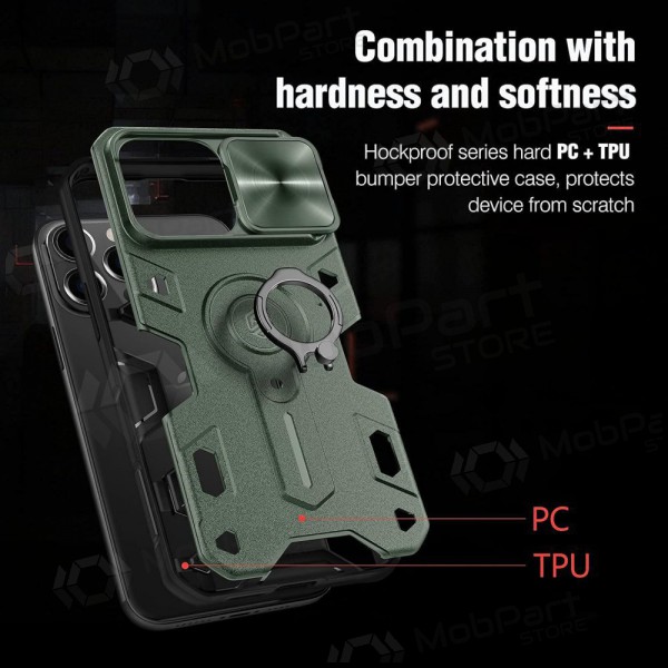 Apple iPhone 14 Pro Max mobilskal / fodral „Nillkin Armor Pro“ (grön)