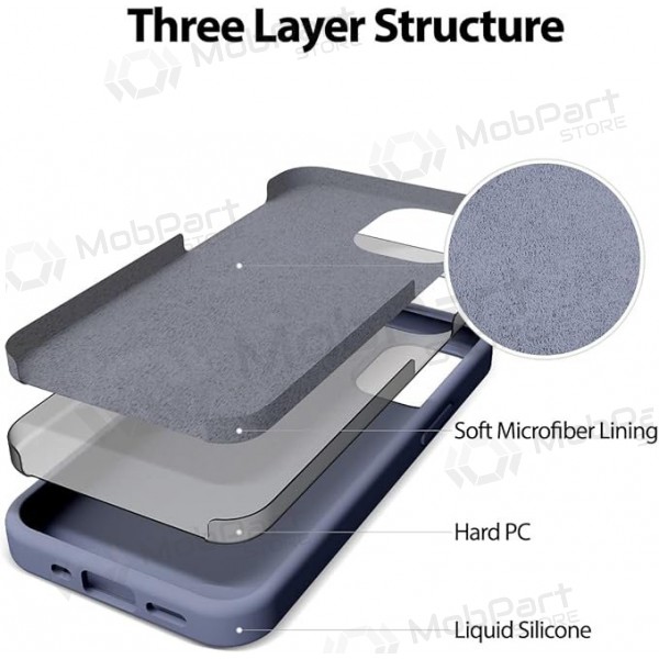 Mobilskal / fodral Mercury Silicone Case Apple iPhone 16e levandos grå