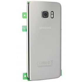 Samsung G930F Galaxy S7 baksida / batterilucka (silver) (begagnad grade B, original)