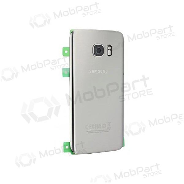 Samsung G930F Galaxy S7 baksida / batterilucka (silver) (begagnad grade B, original)