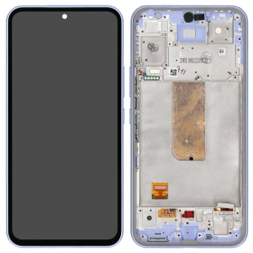 Samsung Galaxy A54 skärm (violett) (med ram) (refurbished)