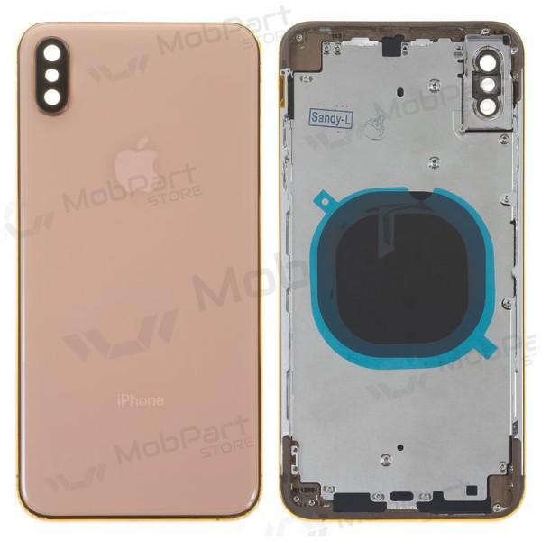 Apple iPhone XS Max bakre batterilucka (guld) full