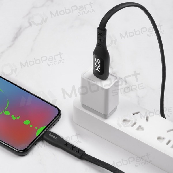 USB kabel HOCO S6 lightning 1.2m svart